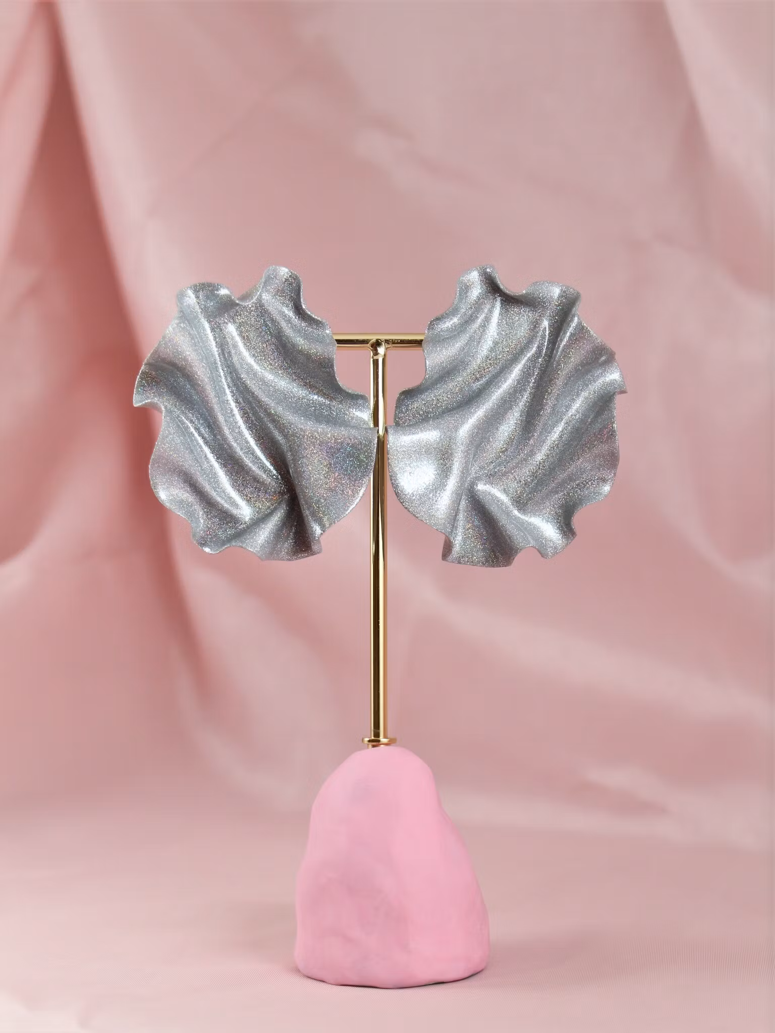 Satin silverglitter