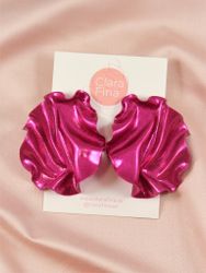 Satin magenta glitter