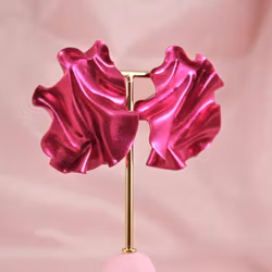 Satin magenta glitter