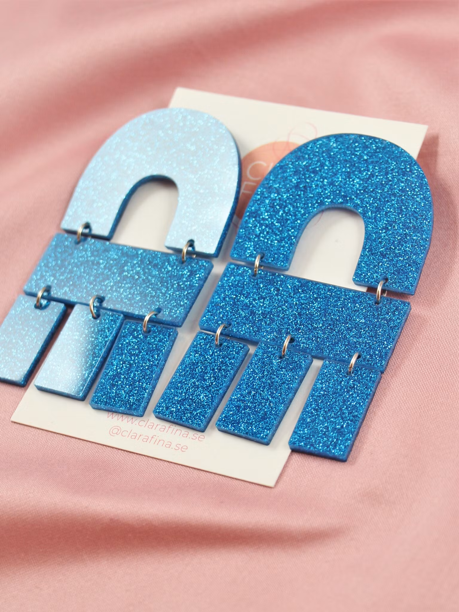 Multi Shape blått glitter