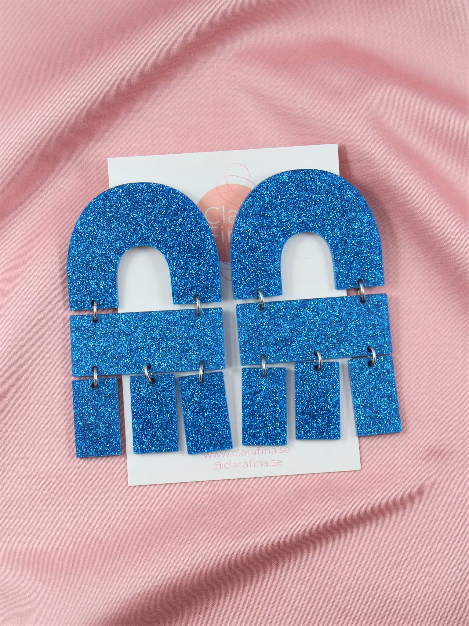 Multi Shape blått glitter