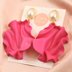 Satin Pearl top Magenta (matt)