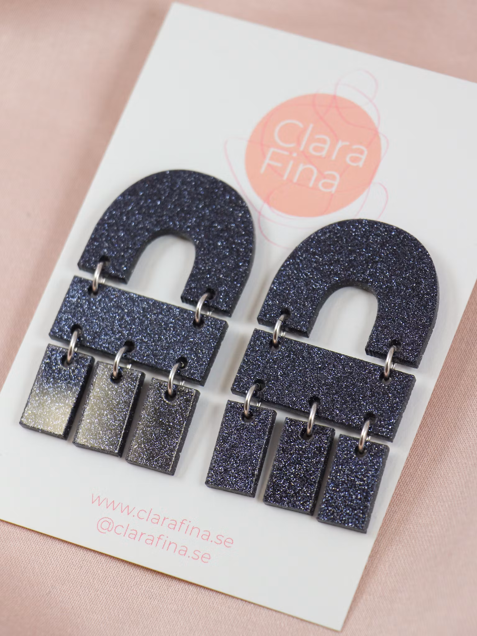 Multi Shape Mini svart glitter