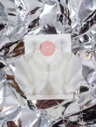 Satin Round top 2.0 vitt glitter