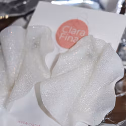 Satin 2.0 vitt glitter