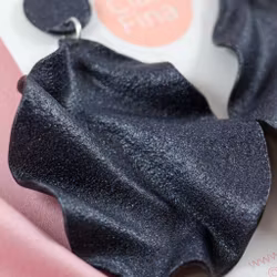 Satin Round top 2.0 svart glitter