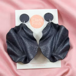 Satin Round top 2.0 svart glitter