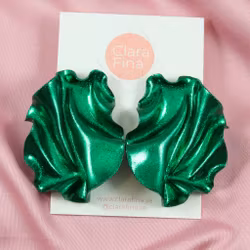 Satin Smaragdgrönt glitter