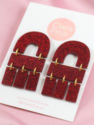Multi Shape Mini Rött glitter