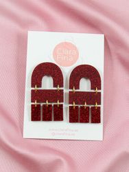 Multi Shape Mini Rött glitter