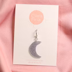 Måne på ring singelörhänge (st)