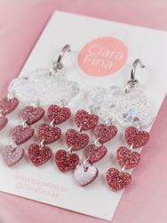 Kärleksregn transparent glittermoln på ring