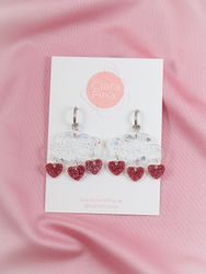 Kärleksskur transparent glittermoln på ring