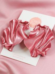 Satin ljusrosa glitter