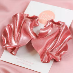 Satin ljusrosa glitter