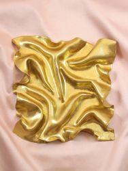 Skulptur Satin Guldglitter