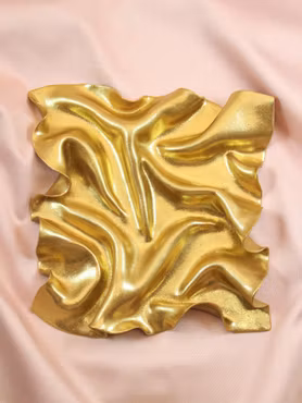 Skulptur Satin Guldglitter
