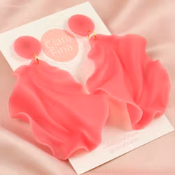 Satin round top rosa transparent