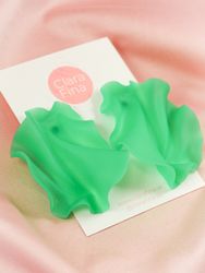 Satin kall grön transparent