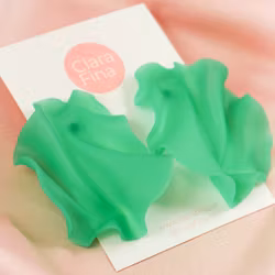 Satin kall grön transparent