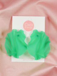 Satin kall grön transparent
