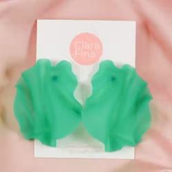 Satin kall grön transparent