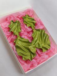 Satin Regal limegrönt glitter