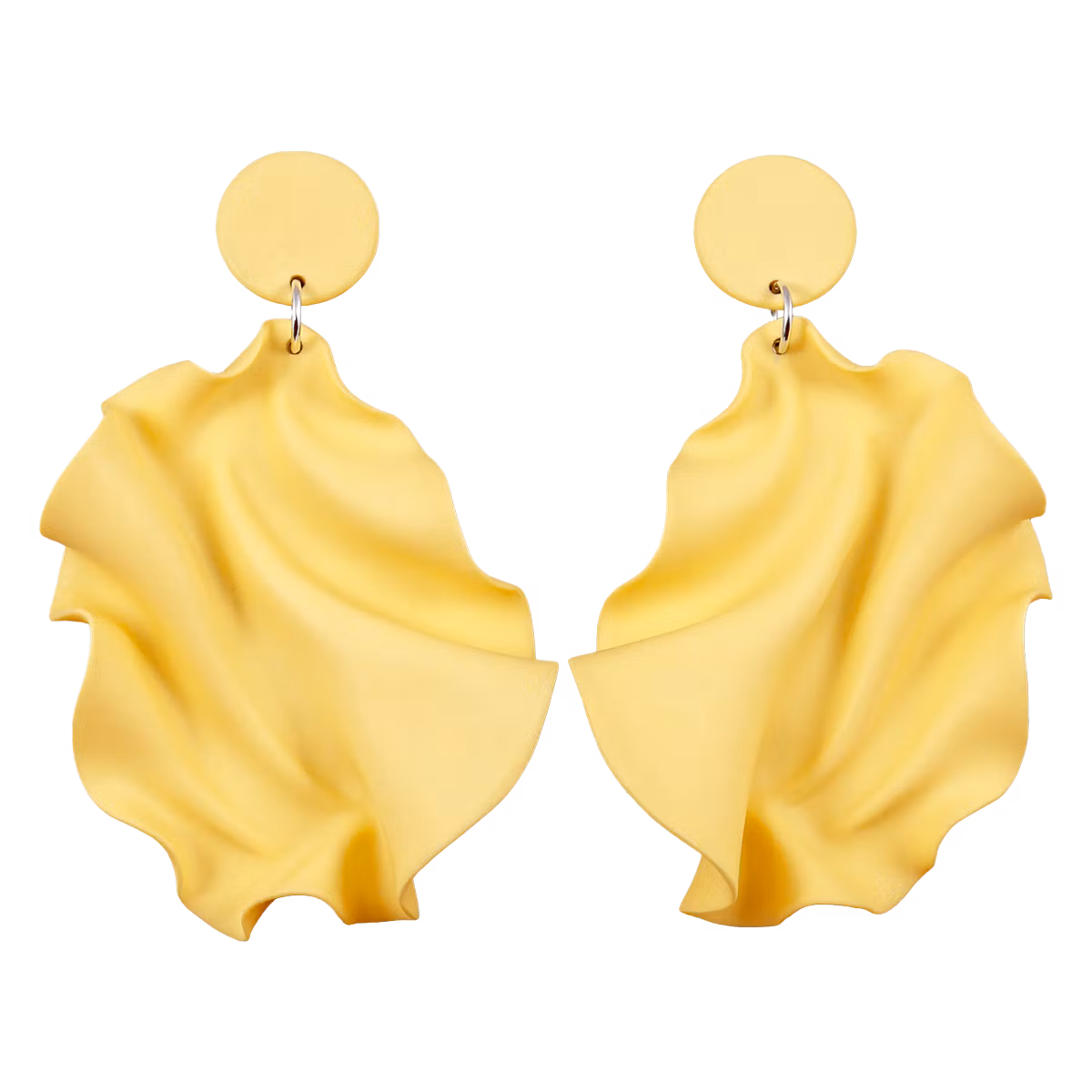 Satin round top ljusgul