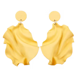 Satin round top ljusgul