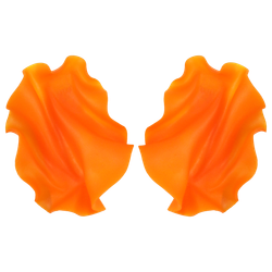 Satin orange transparent