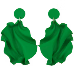 Satin round top klargrön