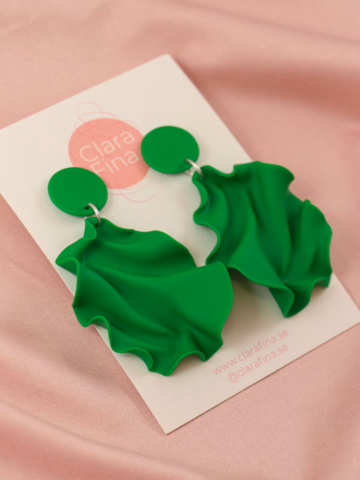 Satin round top MINI klargrön
