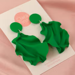 Satin round top MINI klargrön