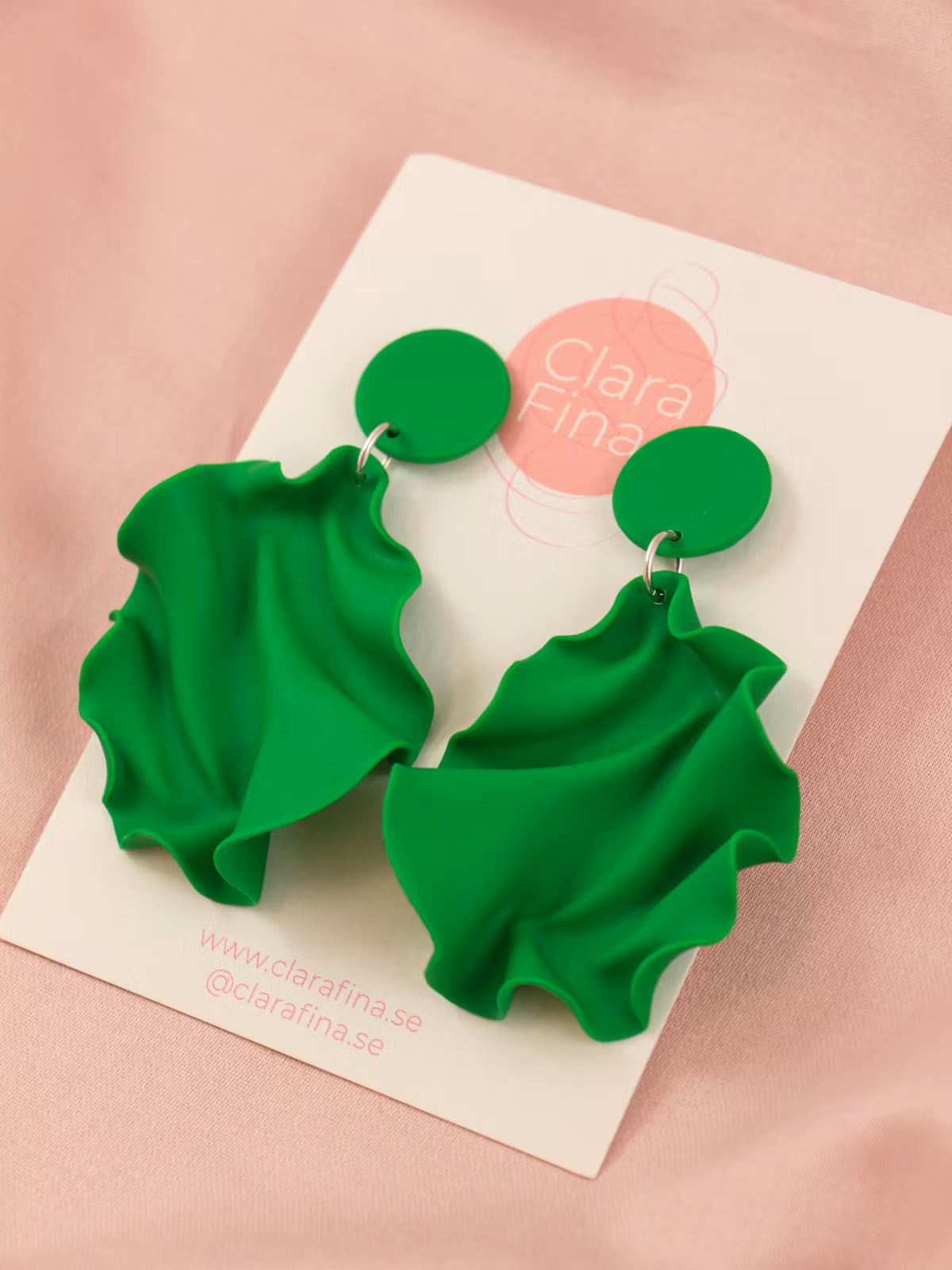 Satin round top MINI klargrön