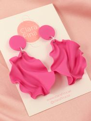 Satin Round top MINI magenta