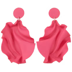 Satin Round top Magenta