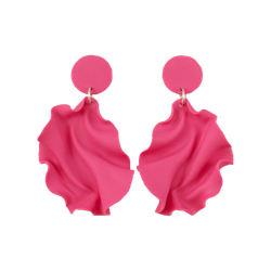 Satin Round top MINI magenta