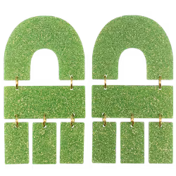 Multi Shape grönt glitter