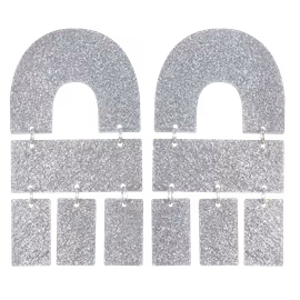 Multi Shape silverglitter