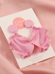 Satin Round top MINI ljusrosa