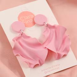 Satin Round top MINI ljusrosa