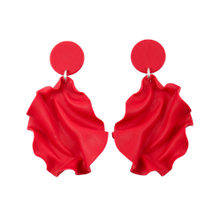 Satin round top MINI klarröd