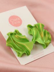 Satin MINI limegrönt glitter