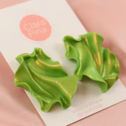 Satin MINI limegrönt glitter