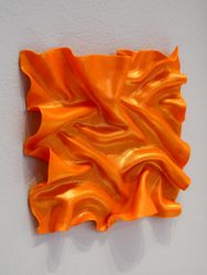 Skulptur Satin Orange Glitter 01