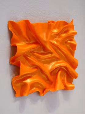 Skulptur Satin Orange Glitter 01