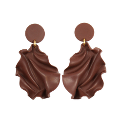 Satin round top MINI mörkbrun
