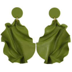 Satin round top olivgrön