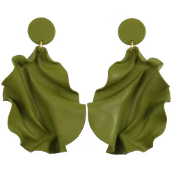 Satin round top olivgrön