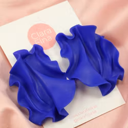 Satin klarblå